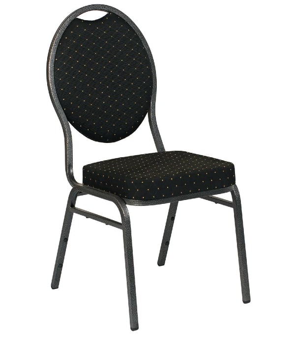Stackchair Marseille zwart gouden punt
