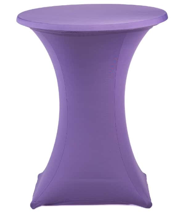 Statafelhoes stretch met topcover 85 cm lila