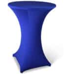 Statafelhoes stretch met topcover blauw