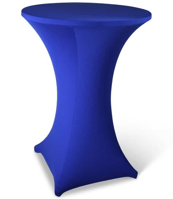 Statafelhoes stretch met topcover blauw