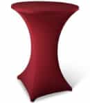 Statafelhoes stretch met topcover bordeaux