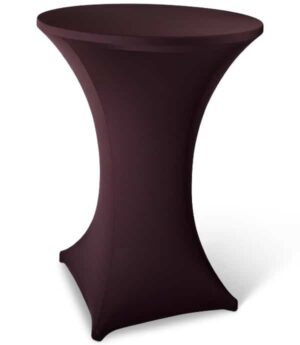 Statafelhoes stretch met topcover bruin