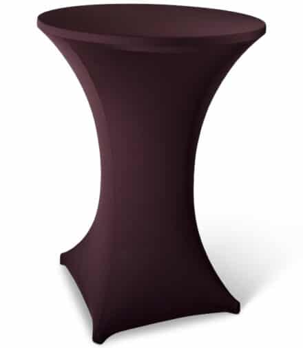 Statafelhoes stretch met topcover bruin