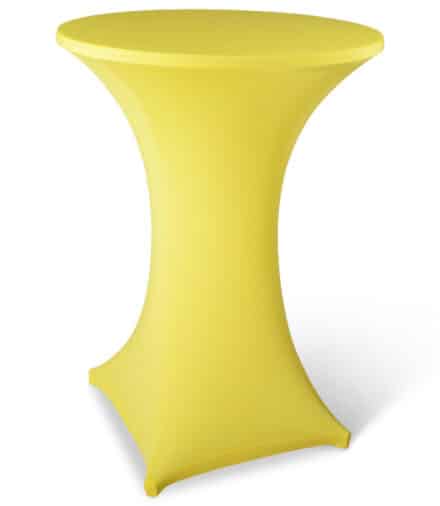 Statafelhoes stretch met topcover geel