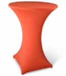 Statafelhoes stretch met topcover oranje