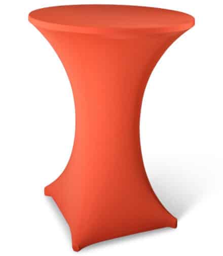 Statafelhoes stretch met topcover oranje