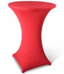 Statafelhoes stretch met topcover rood