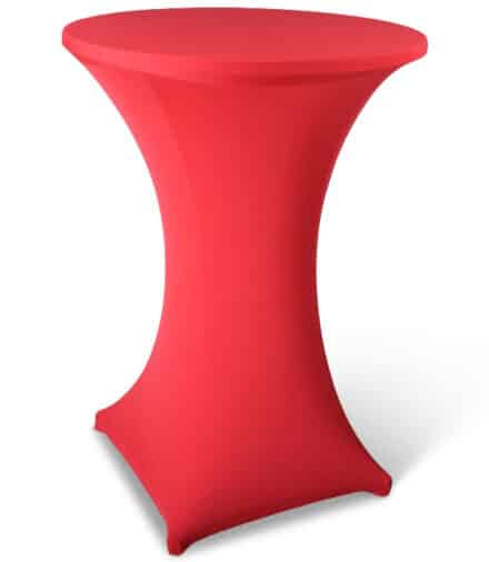 Statafelhoes stretch met topcover rood