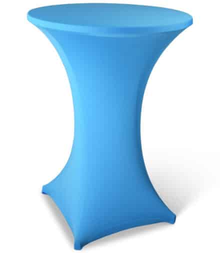 Statafelhoes stretch met topcover turquoise