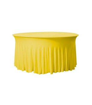 Tafelhoes Grandeur (rond) - Geel