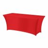 Tafelhoes Symposium (rechthoek) - Rood