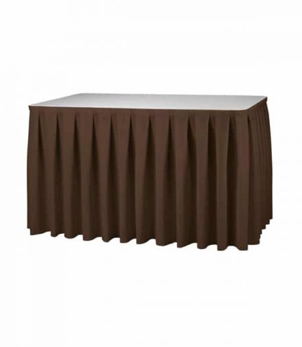 Tafelrok Boxpleat - Bruin