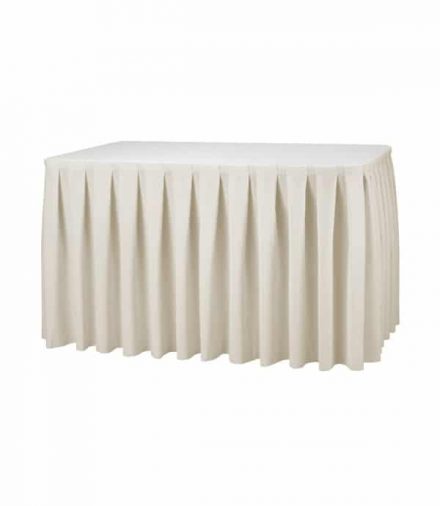 Tafelrok Boxpleat - Crème