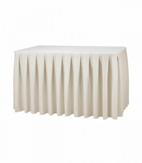 Tafelrok Boxpleat - Crème