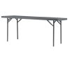 zown klaptafel 183x76cm antraciet