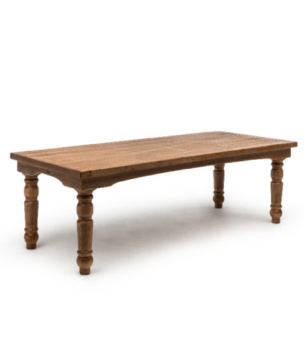 Farm table 240x100cm blad hout iepenhout