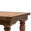 Farm table detail zijkant blad hout iepenhout