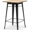 statafel Houston tolix zwart hout