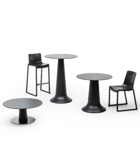 statafel vase dinner lounge zwart kasar milton