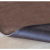 placemat leatherlook blackolive darkearth dubbel