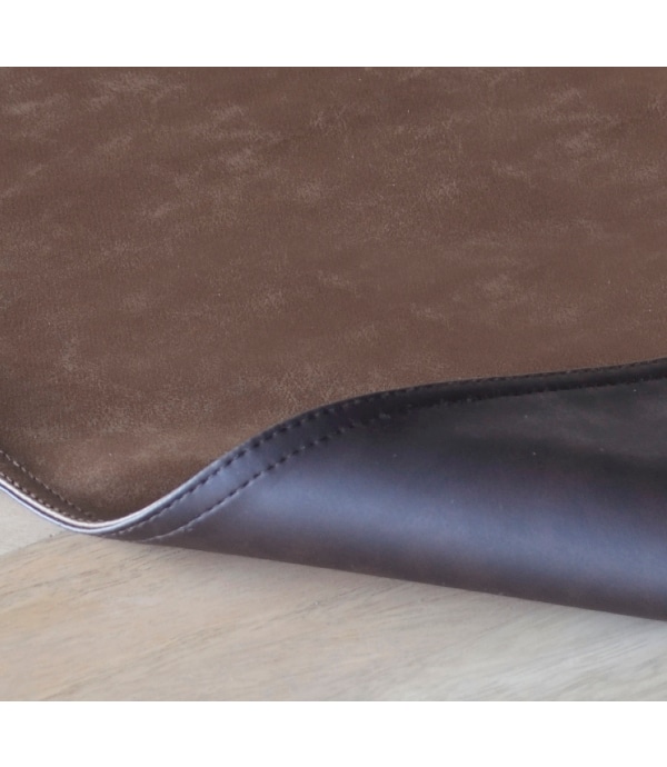 Tafelloper 120 x 45 cm dubbelzijdig Dark Earth / Black Olive