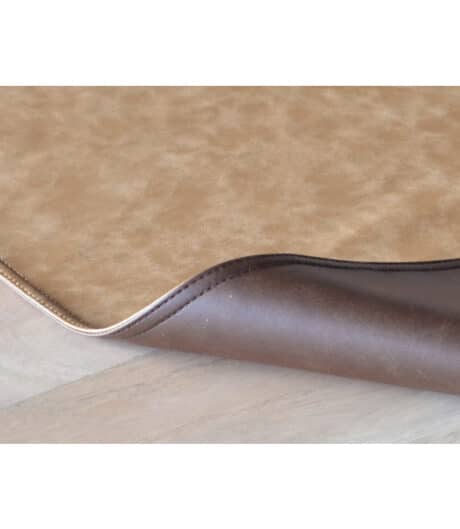 placemat leatherlook darkearth bonebrown dubbel