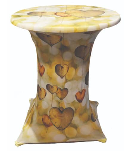 Designhoes samba statafelhoes wooden-hearts