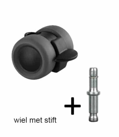 11-0050 zwenkwiel 40 mm basic met rem met stift