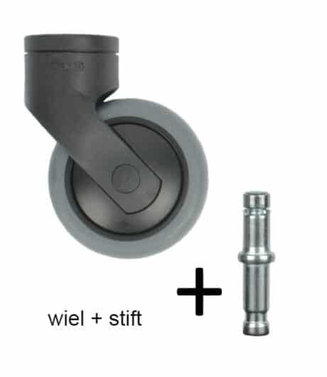 11-4050 design zwenkwiel 75 mm met stift