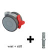 11-5010 zwenkwiel met rem 75 mm met stift