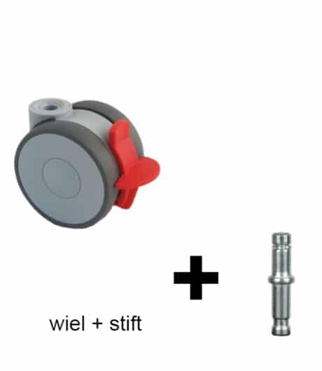 11-5010 zwenkwiel met rem 75 mm met stift