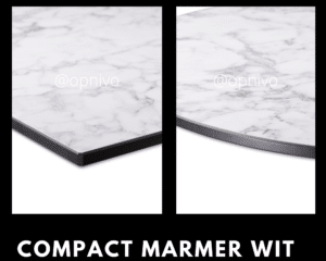 Tafelblad Compact marmer wit