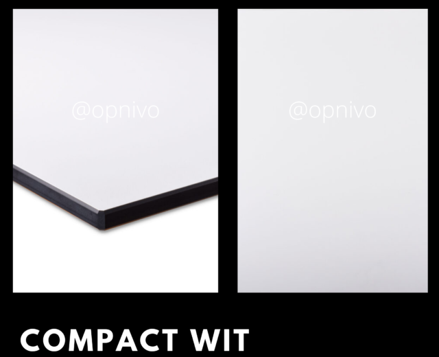 Tafelblad Compact wit