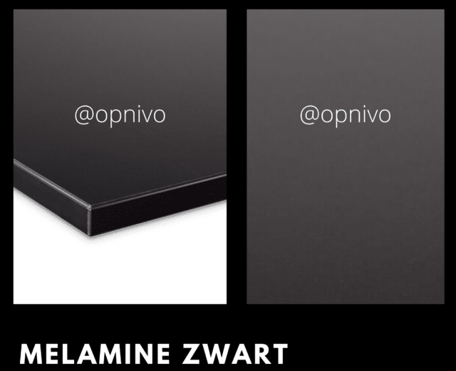 Tafelblad Melamine zwart