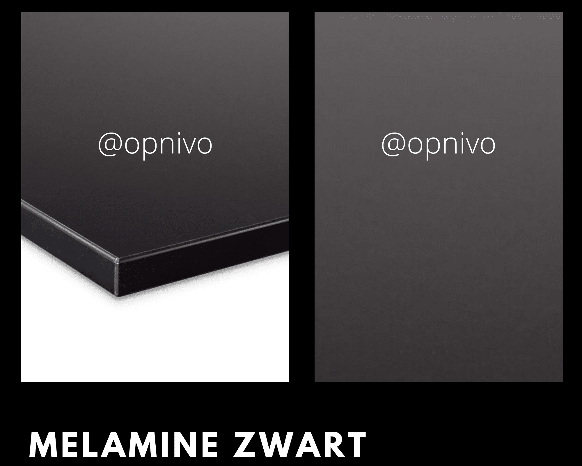 Tafelblad Melamine zwart