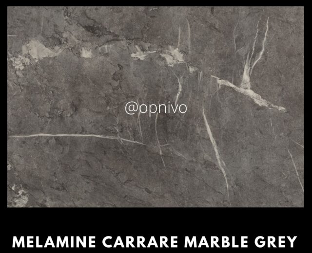 Tafelblad Melamine carrare marble grey