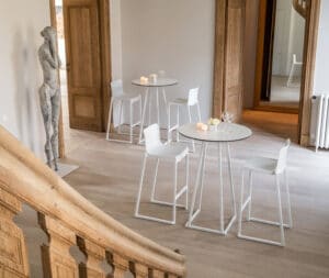 Statafel Linea ø80 cm met Milton barkruk