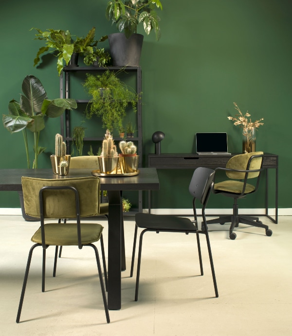 bureaustoel Homy Olive + stoel RS6