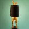 Hiding bunny verstopt konijn lamp goud zwart