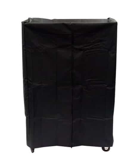 Afdekhoes voor kar met 50 klapstoelen dicht