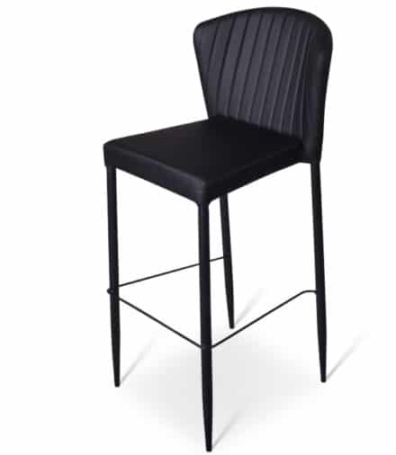 barkruk Hamilton kunstleder zwart