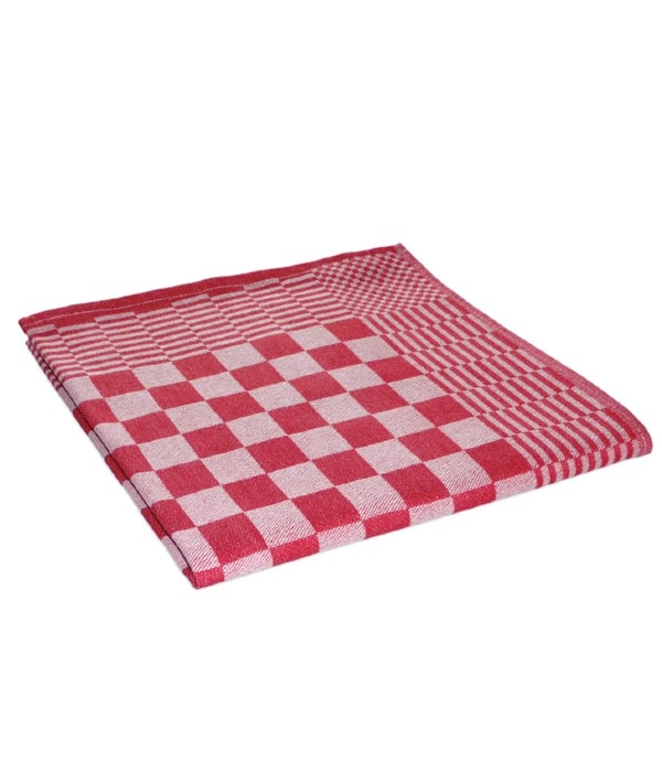 Theedoek Volendam 65 x 65 cm rood Opnivo