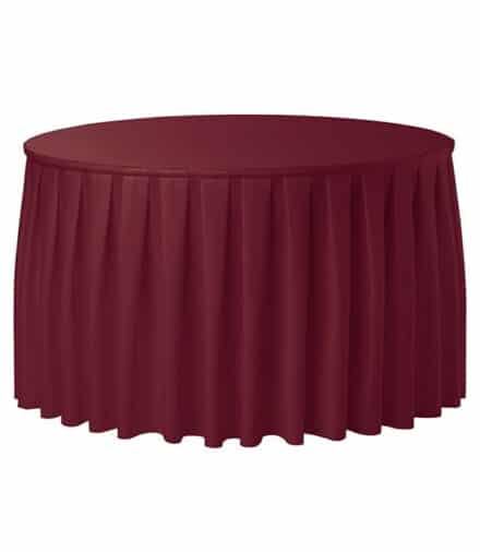 Combirok Boxpleat bordeaux rond 152 cm