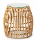 Palm table pouf beige M
