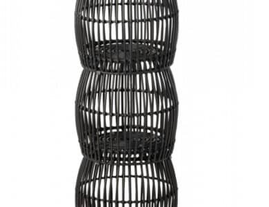 Palm table pouf zwart M