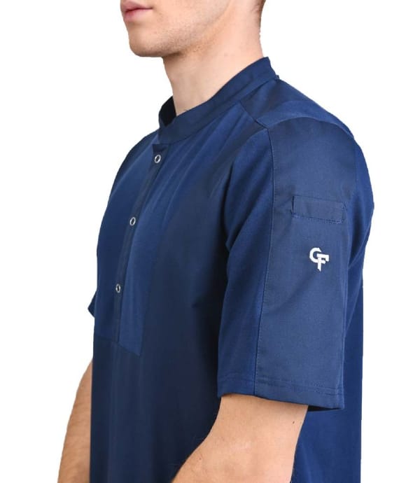 Cheffix koksbuis Ice SS navy heren