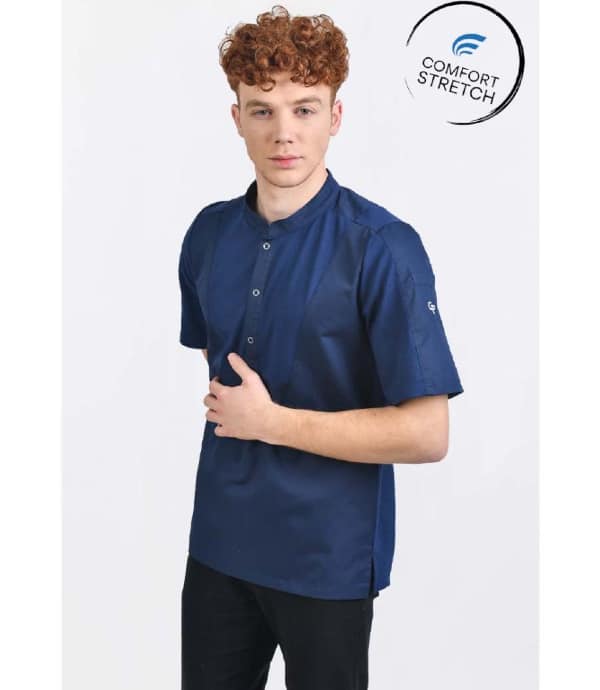 Cheffix koksbuis Ice SS navy heren