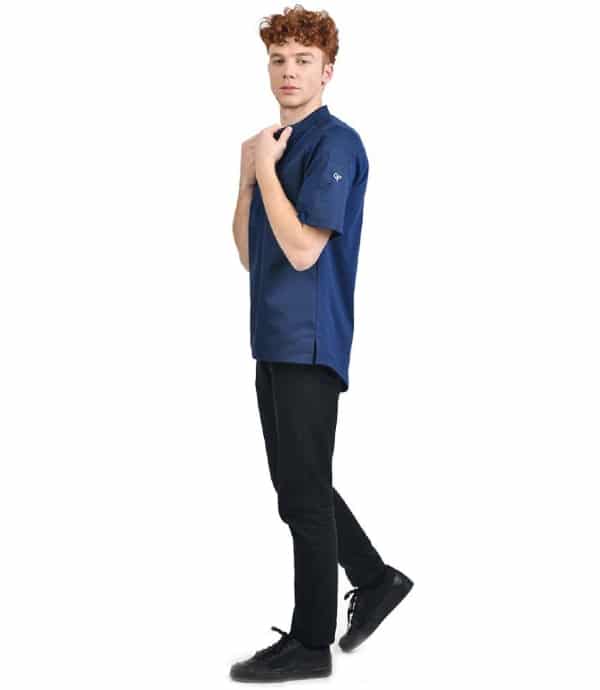 Cheffix koksbuis Ice SS navy heren