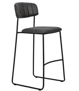 Stapelbare barkruk Delta antraciet