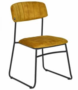 Stapelstoel Delta okergeel-goud